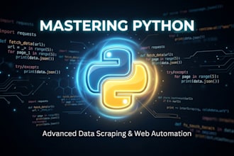 write custom python scripts for automation or web scraping