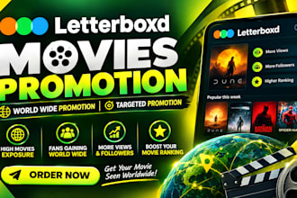 promote your letterboxd movie worldwide for more audience reach and visibility