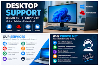 provide professional desktop support and remote IT troubleshooting