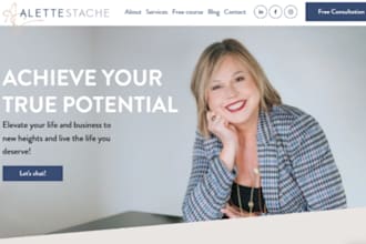 build squarespace life coach website wellness coach business coach website