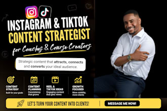 be your social media manger tiktok and instagram manager