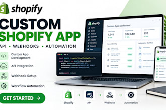 build custom shopify apps API integrations webhooks and automation