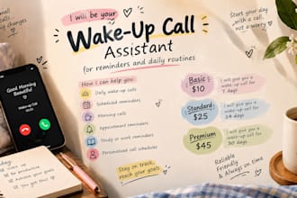 be your personal wake up call assistant for reminders and daily routines
