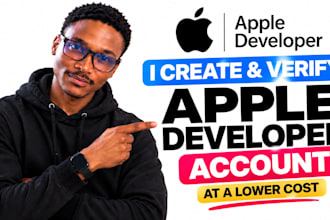 create, deliver a ready to use apple developer account