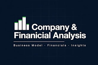 research and analyze any companys business model and financials