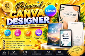 canva ebook design, workbook, lead magnet and ebook layout formatting