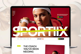 design a framer fitness website, landing page or homepage
