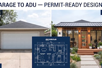 create garage conversion plans, structural drawings