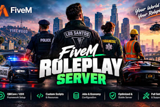 build a custom fivem roleplay server with qbcore esx scripts and setup