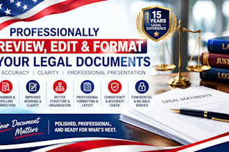 professionally review, edit and format your legal documents