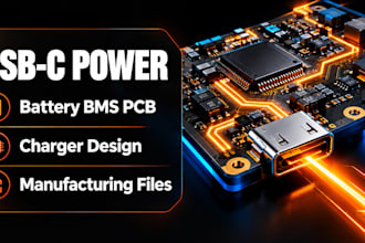 design usb c power delivery and battery charger pcb