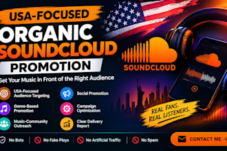 do usa focused organic soundcloud music promotion