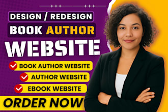 design high converting author website on wix or squarespace