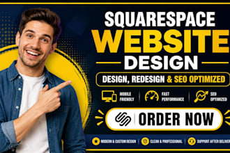 build squarespace landing page