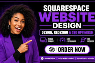 build squarespace landing page