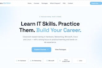 build a modern responsive and interactive website