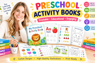 create printable preschool activity books for busy teachers and parents