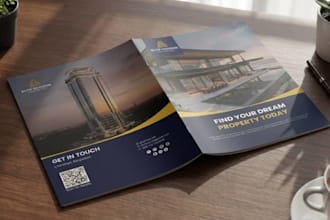 design real estate property financial investment summary promotional brochure