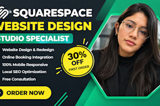 build squarespace website, redesign  or design yoga studio booking website