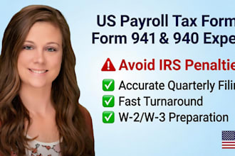 file US payroll tax forms 941, 940 and business tax preparation