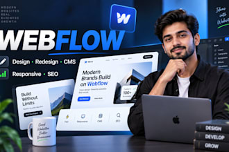 design or redesign a responsive webflow website