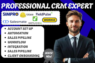 setup simpro contractor foreman  fieldpulse salesmates service8 workiz