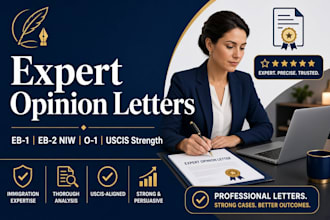draft an expert opinion letter addressing specific uscis or rfe concerns