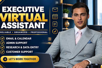 be your executive personal virtual assistant for business support