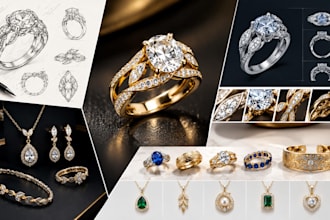 design luxury jewelry, bracelets, rings, pendants and custom accessories