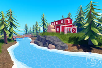 create a professional roblox map, environment and game world