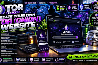 create a private tor onion website with hosting