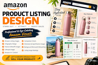 design amazon product images, infographics and image editing