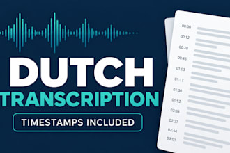 transcribe dutch audio and video with accurate timestamps