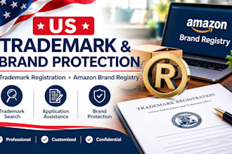 assist with US trademark registration and amazon brand registry