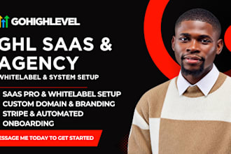 build gohighlevel whitelabel, gohighlevel saas and agency setup system