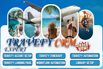 setup travefy itinerary workflow travel crm travefy vacation management in 24hrs