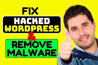 fix hacked wordpress, remove malware, virus cleanup and secure website