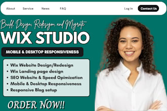design and develop wix studio website wix design wix studio redesign wix website