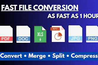 convert PDF, word, excel, PPT, and image files