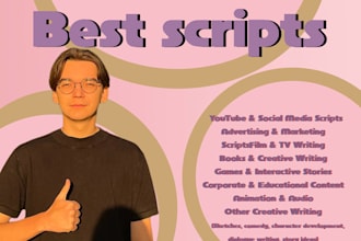write clear and engaging scripts for you
