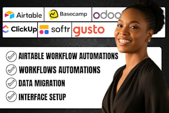 setup airtable data base airtable crm basecamp odoo clickup softr