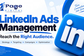 setup and manage linkedin ads campaigns for your business