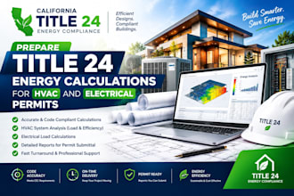 prepare title 24 energy calculations for hvac and electrical permits