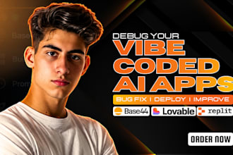 fix and debug your vibe coded app on lovable base44 and replit, base44 bug fix
