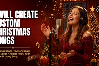 create custom songs, christmas songs, kids songs and jingles