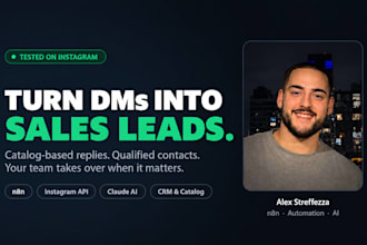 build an instagram ai chatbot with CRM and lead qualification