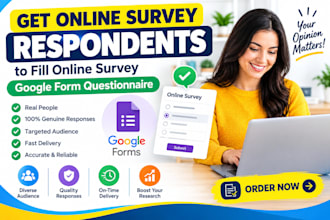 gets online survey respondents to fill online survey google form questionnaire