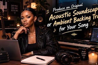 produce an original acoustic soundscape or ambient backing track for your song