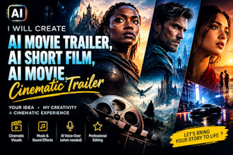 create ai movie trailer, ai short film, ai movie, cinematic trailer