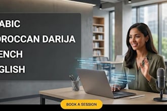 tutor you in conversational french, english, arabic, or moroccan darija